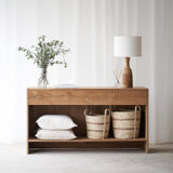 Ossett Closed Back Console | Teak - Natural (150cm)