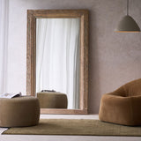 Vintage Carved Teak Mirror | Natural