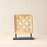 Reclaimed Sandstone Jali Deco
handcrafted from solid sandstone salvaged from a historic building in India.