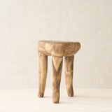 Vintage Naga Tribal Side Table | Natural