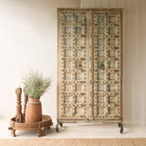 Reclaimed Architectural Teak Door | Blue Patina No. 1