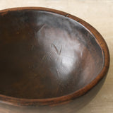 Vintage Timber Bowl | Dark Brown