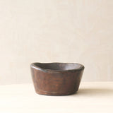 Vintage Rustic Timber Bowl Dark Brown | No. 2