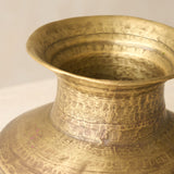 Hand Hammered Vintage Brass Pot