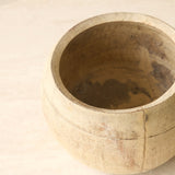 Vintage Rustic Wooden Pot Natural