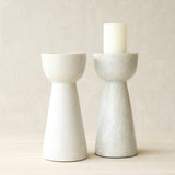 Mirage Candleholder | White Marble