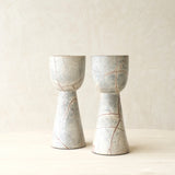 Mirage Candleholder | Gray Marble