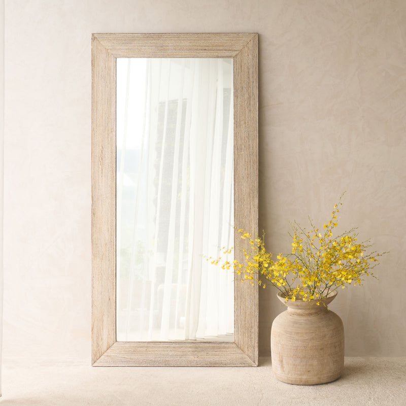 Vintage Carved Mirror | Natural