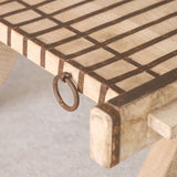 Vintage Teak Camel Cart