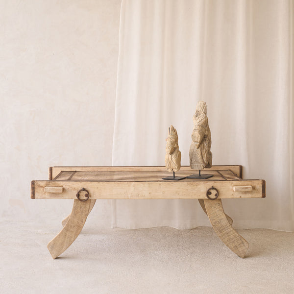 Vintage Teak Camel Cart