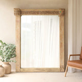 Vintage Teak Mirror | Natural