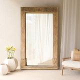 Vintage Teak Mirror | Natural