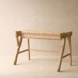 Vintage Teak Console with Carvings