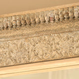 Vintage Carved Teak Mirror | Natural