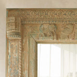 Vintage Teak Mirror | Natural