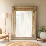 Vintage Teak Mirror | Natural