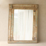 Vintage Teak Mirror | Natural