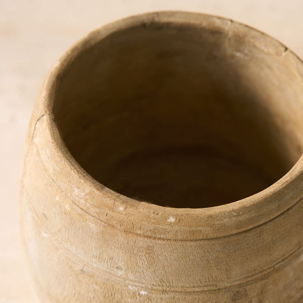 Vintage Wooden Pot
