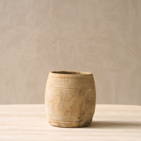 Vintage Wooden Pot