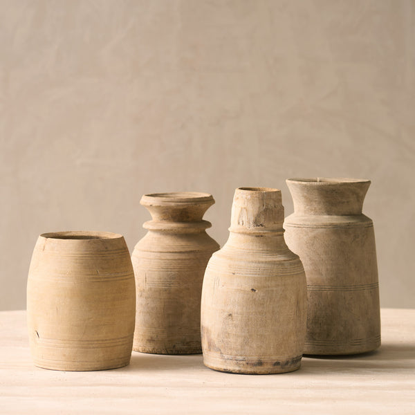 Vintage Wooden Pot