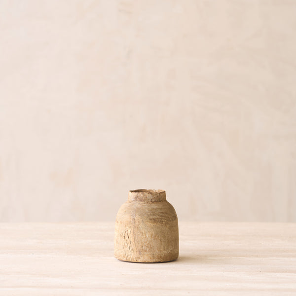 Vintage Wooden Pot