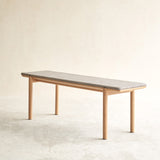 Folk Bench | Bespoke Fabric & Leather