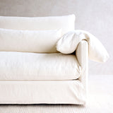 Island Fabric Sofa | Blanc