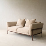 Timm 2 Seater Fabric Sofa | Espresso Oak - Ammonite (175cm)