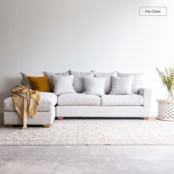 Beccy L shape fabric sofa bespoke - Originals Furniture Singapore