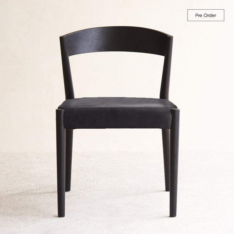 Ronda Dining Chair | Black Frame - Bespoke Leather