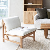 Cantaloupe Fabric Armchair | Ivory