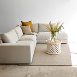 Sketch hansen L shape fabric sofa in sand - Originals Furniture Singapore