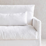 Island Modular Corner Fabric Sofa | Optic White (320cm)