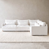 Island Modular Corner Fabric Sofa | Optic White (320cm)