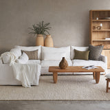 Island Modular Corner Fabric Sofa | Optic White (320cm)