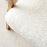 Nysse Fabric Armchair | Oak Frame - Panna Cotta