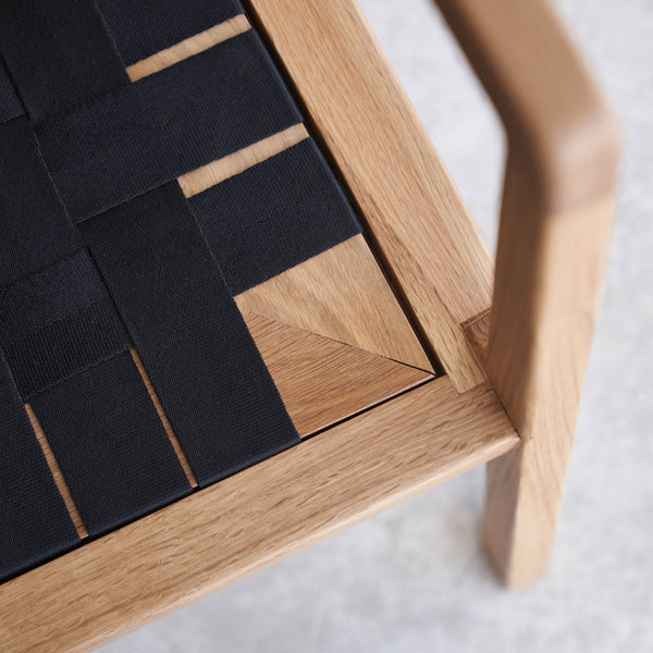 Nysse Fabric Armchair | Oak Frame - Milk