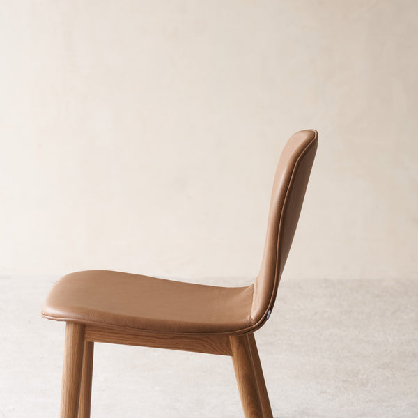 Puddle Leather Dining Chair | Oak Frame - Canyon