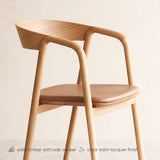 Inlay Dining Chair | Oak - Bespoke Leather - Originals Furniture