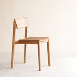 Poise Leather Dining Chair in Pecan
