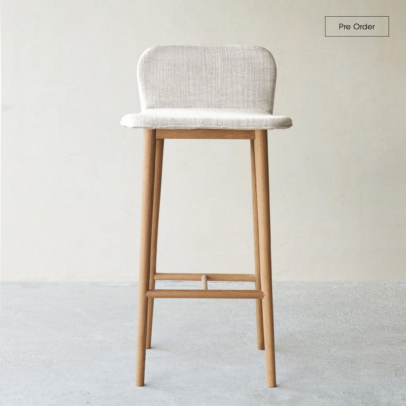 Puddle Bar Stool | Oak Frame - Bespoke