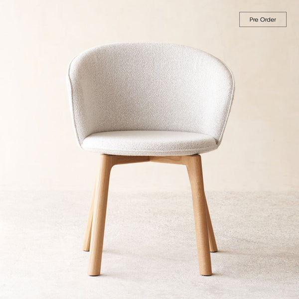 Glide Dining Chair | Oak - Bespoke Fabric