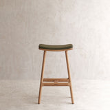 Odd Counter Stool | Oak Frame - Bespoke Leather