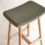 Odd Counter Stool | Oak Frame - Bespoke Leather