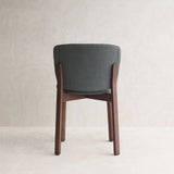 Pinta Fabric Dining Chair | Walnut Stained Oak Frame - Basil