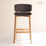 Pinta Bar Stool | Oak Frame - Bespoke Leather