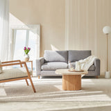 Ponte Fabric Sofa | 2.5 Seater - Weathered Grey (185cm)