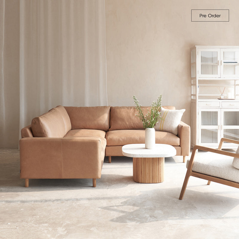 Ponte Corner Sofa | Bespoke Fabric & Leather (228cm)