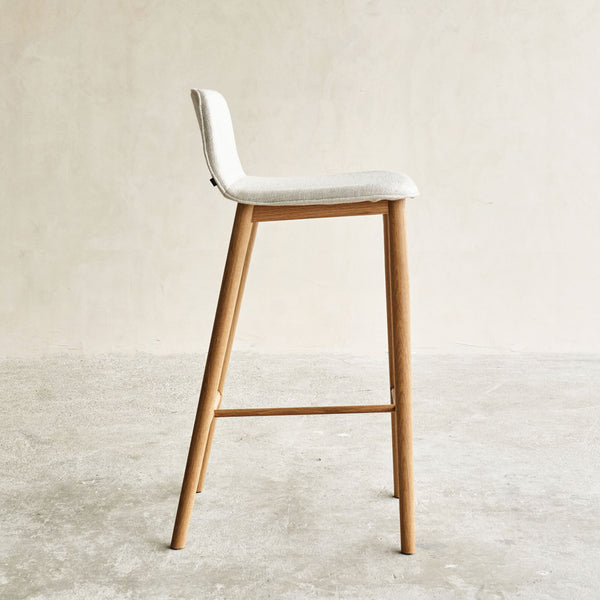 Sketch puddle oak frame bar stool bespoke - Originals Furniture Singapore