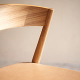 Sketch Ronda Dining Chair Oak Frame Bespoke Leather Custom from Originals Furniture Singapore
